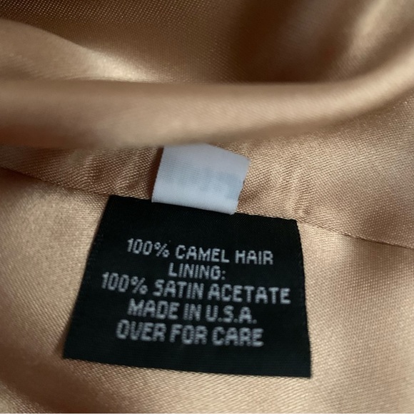 Marvin Richards Maxi Double Breasted Camel Hair Silk Lined Trench Coat. Size: 10 - Picture 11 of 12